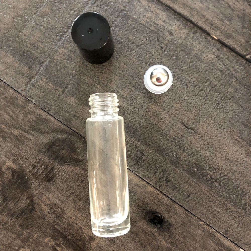 1 Dozen Clear 10 ml roller bottles for essential oils. New